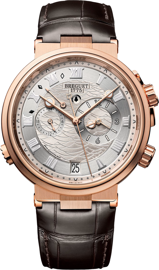 Breguet Marine Alarme Musicale Silver Dial Men 40 mm