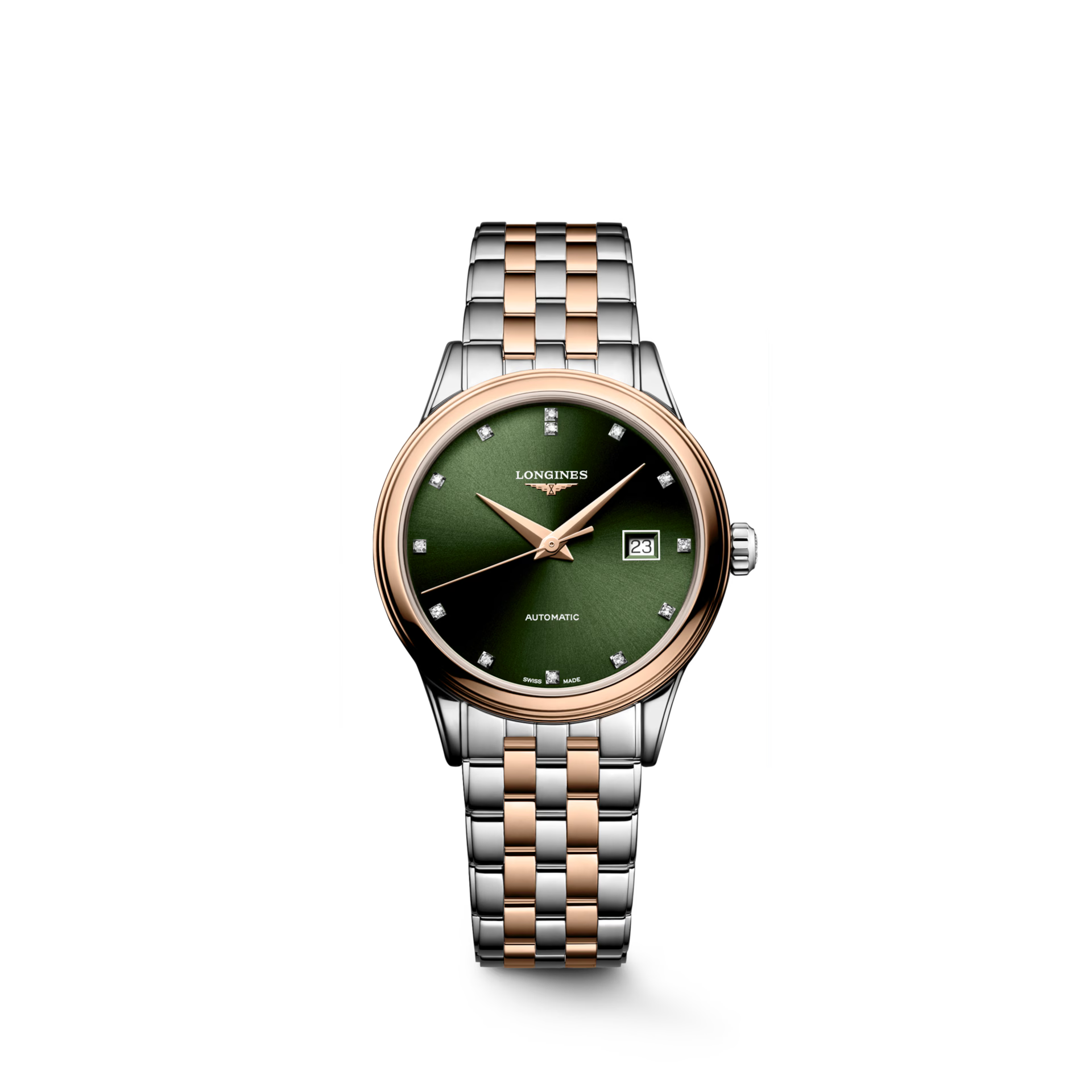Longines Conquest Sunray Green Dial Women 30mm L43743077