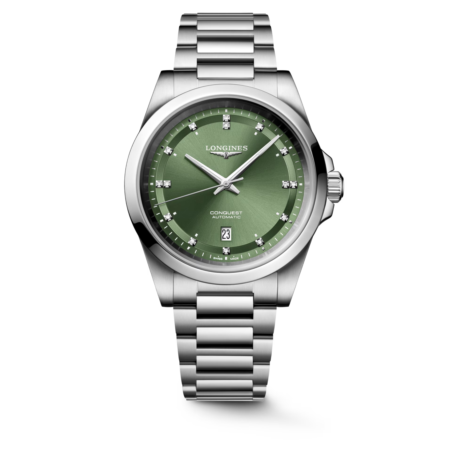 Longines Conquest Sunray Green Dial Men 41mm L38304076