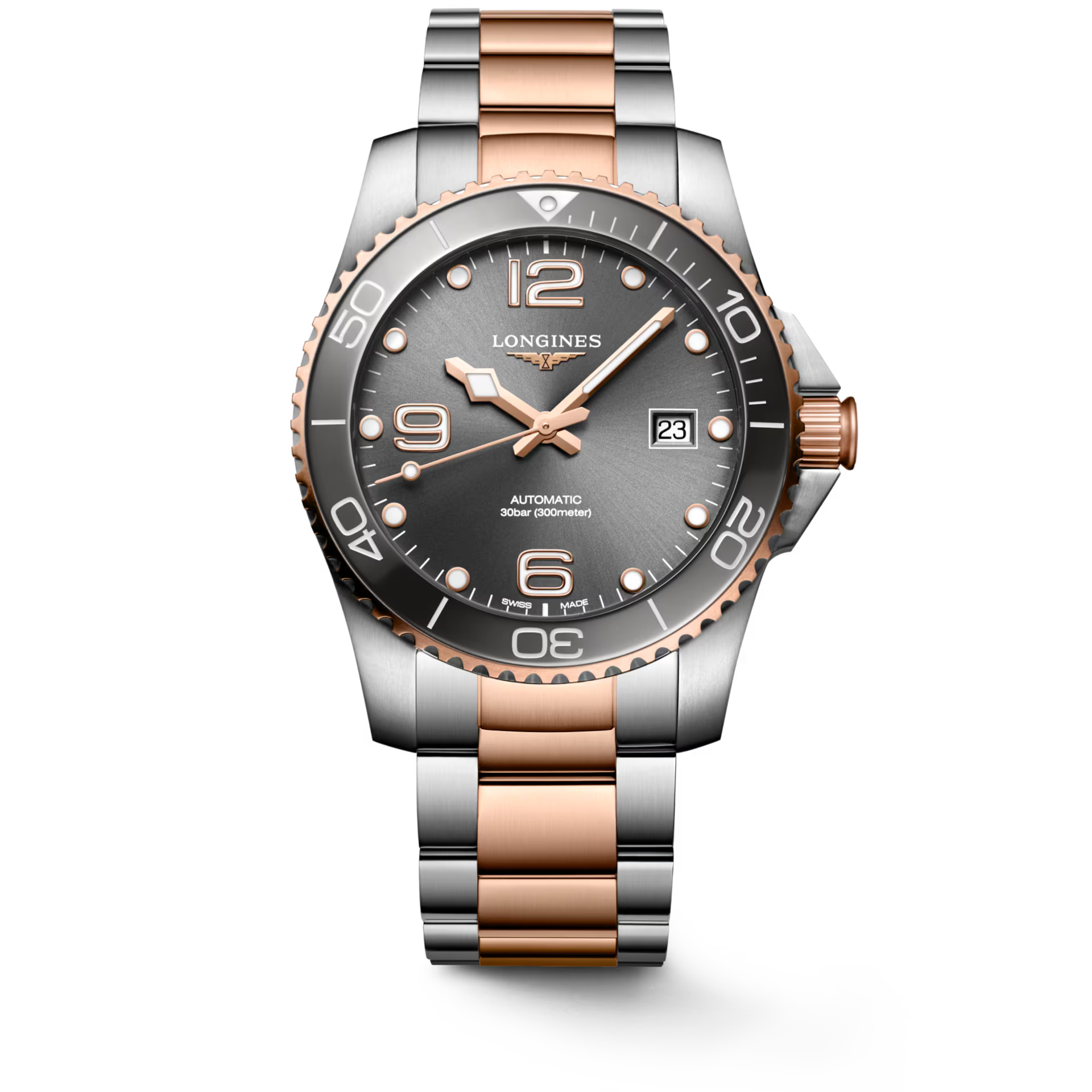 Longines HydroConquest Sunray Grey Dial Men 41mm L37813787