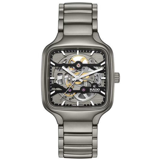 Rado True Square Automatic Grey Dial Watch 38mm
