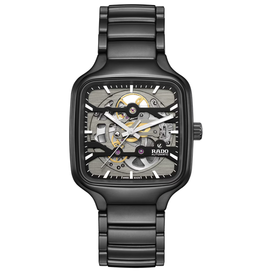 Rado True Square Automatic Plasma High-Tech Ceramic Watch 38mm