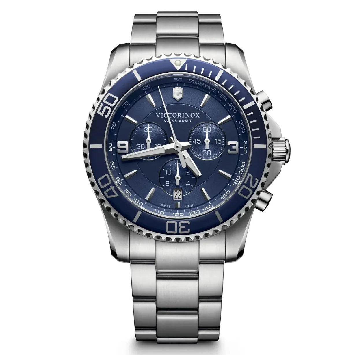 Victorinox Maverick Chronograph Blue Dial Men 43mm