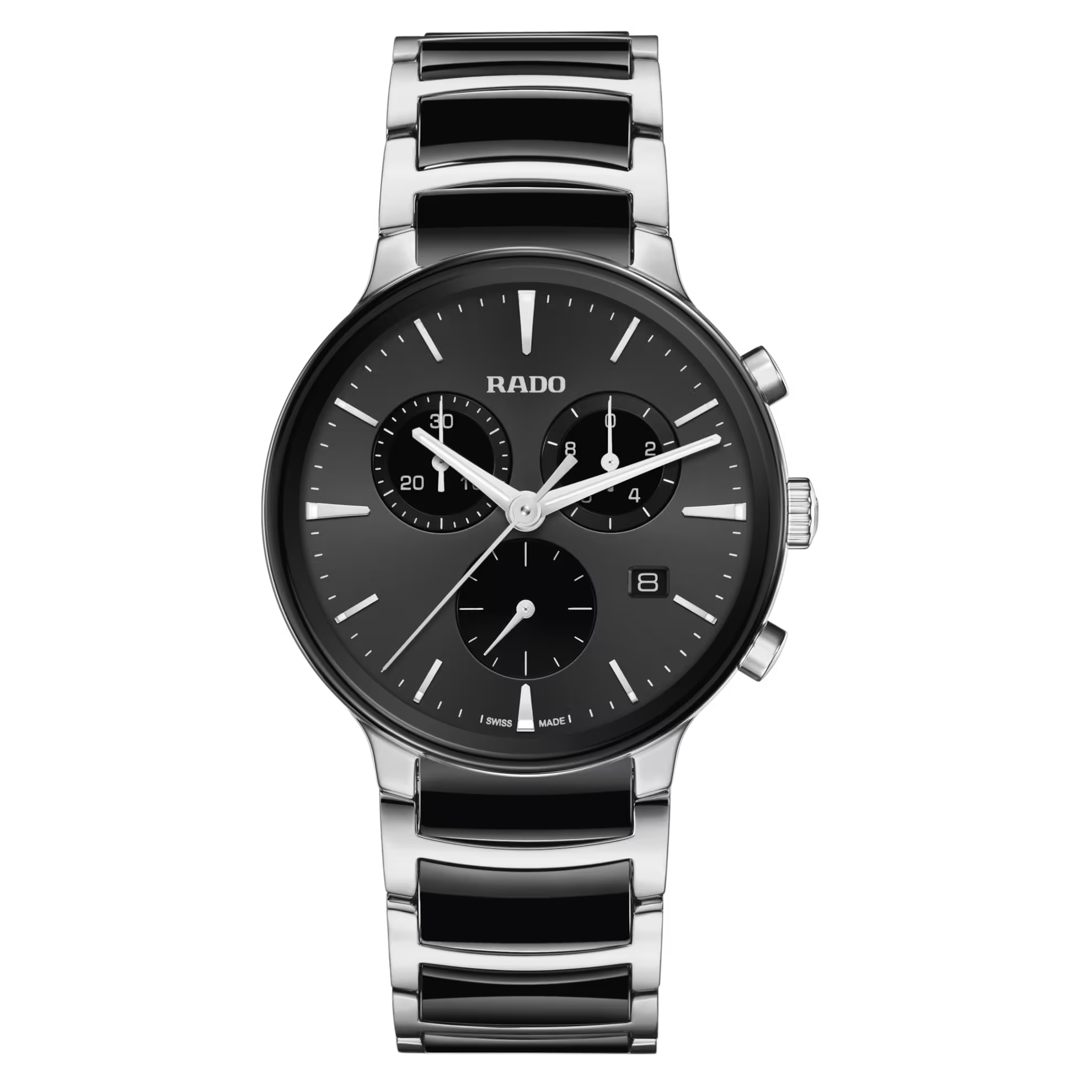 Rado Centrix Chronograph Black Dial Men's Watch 41mm