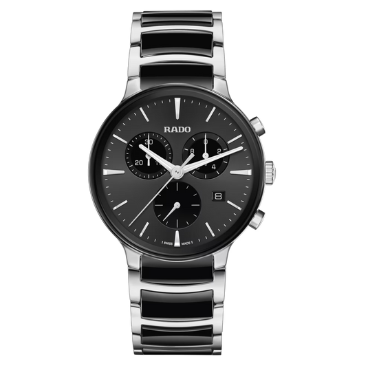 Rado Centrix Chronograph Black Dial Men's Watch 41mm