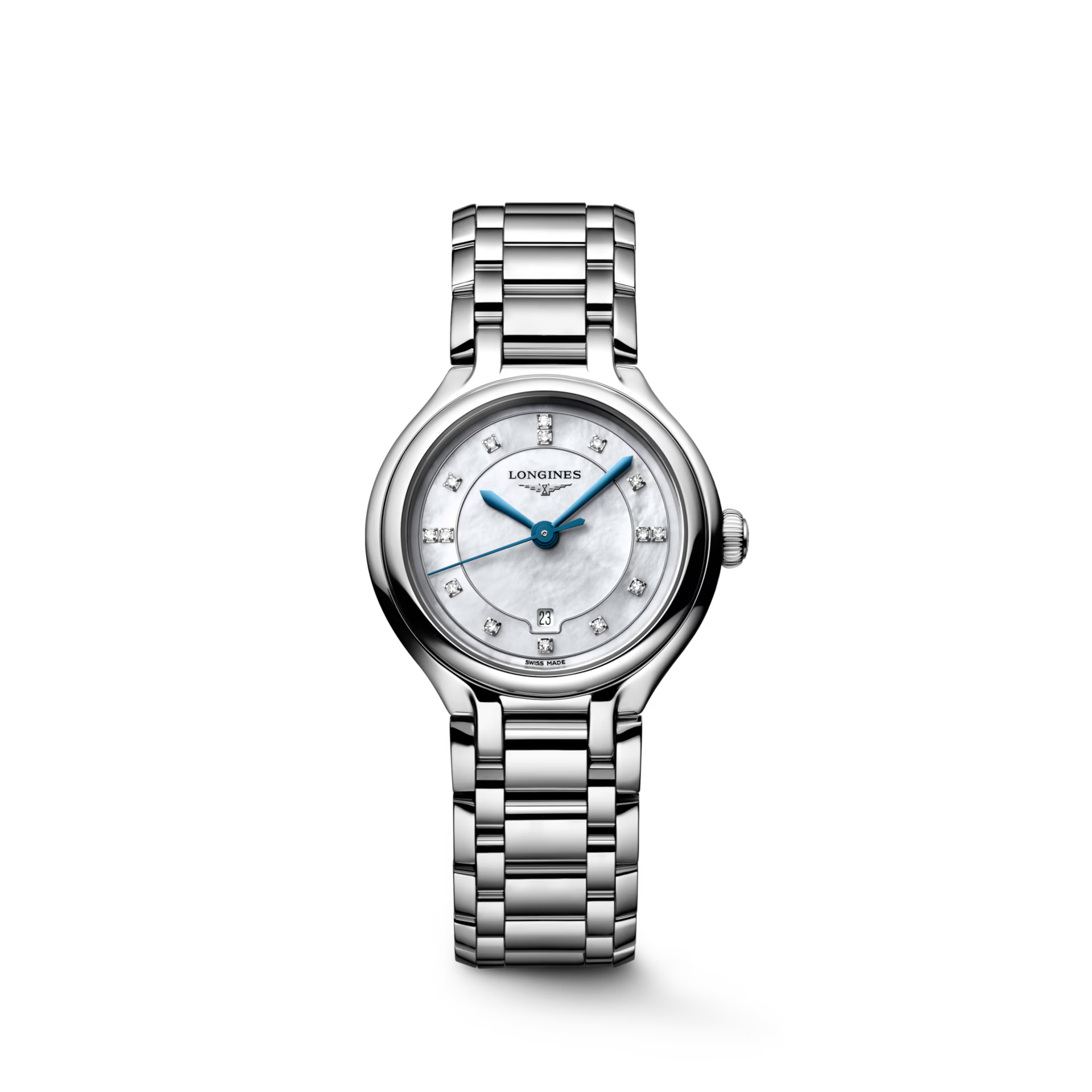 Longines PrimaLuna White Mother-Of-Pearl Dial Women 30mm L81424876