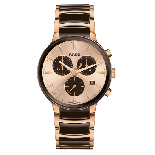 Rado Centrix Chronograph Champagne Dial Men's Watch 41mm