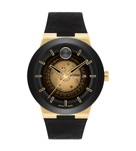 Movado Bold Fusion Black And Gold Dial Men 43.5MM