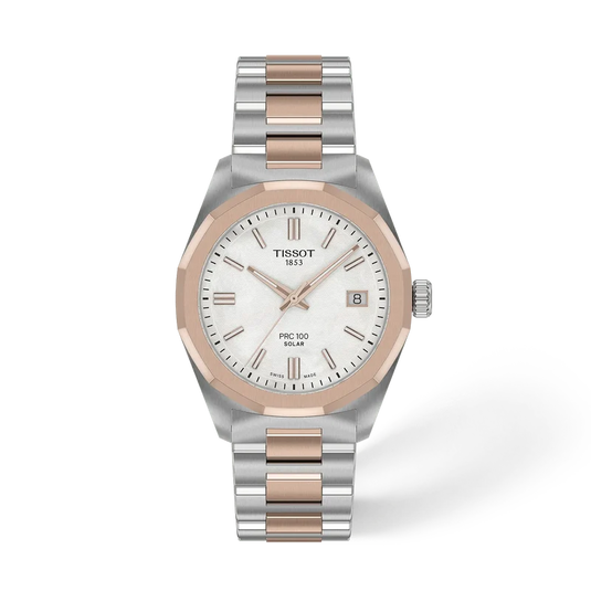 Tissot PRC100 White Mother-of-Pearl Dial Quartz Women 34mm T1518222211100