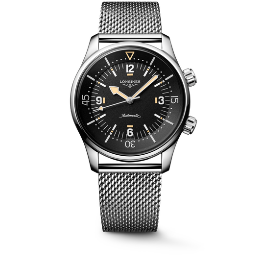 Longines Legend Diver 59 Black Grained Dial Men 42mm L37954599
