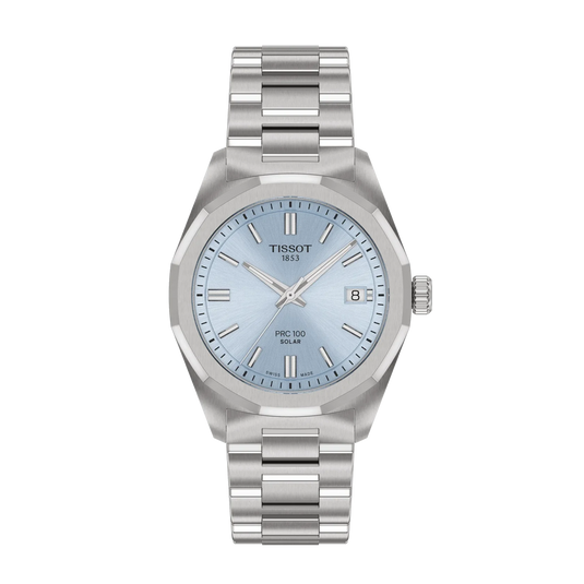 Tissot PRC100 
Ice Blue Dial Quartz Women 34mm T1518221135100