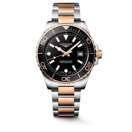 Longines HydroConquest Black Sandblasted Dial Men 42mm L37693587