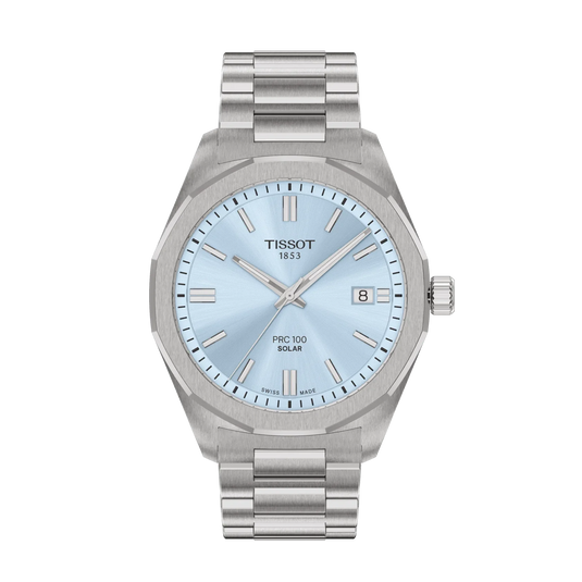 Tissot PRC100 
Ice Blue Dial Quartz Men 39mm T1514221135100