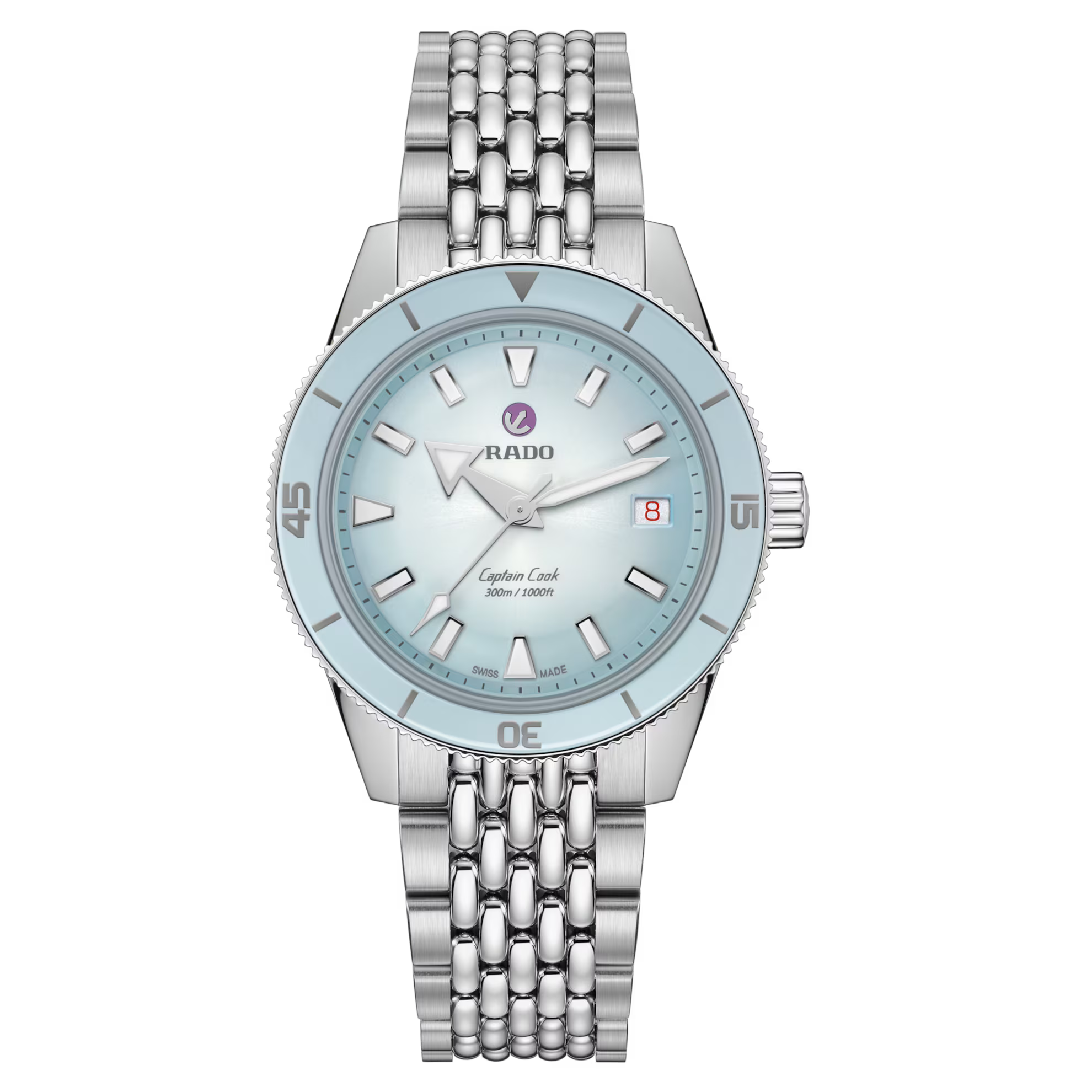 Rado Captain Cook Automatic Blue Gradient Dial Watch 39mm