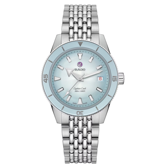 Rado Captain Cook Automatic Blue Gradient Dial Watch 39mm