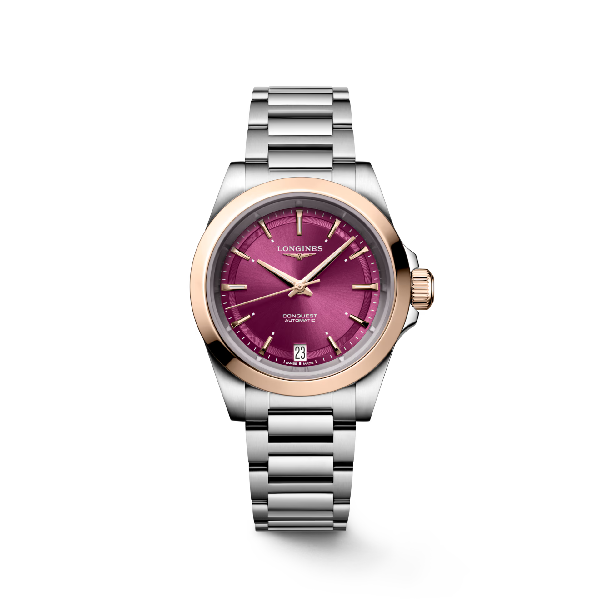 Longines Conquest Sunray Purple Dial Women 34mm L34305986