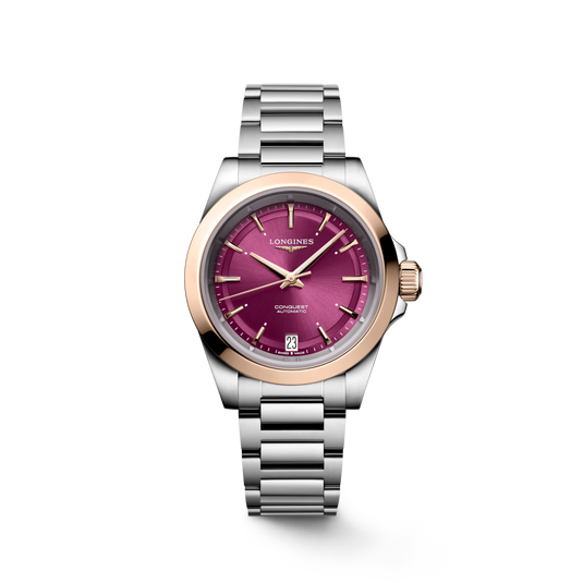 Longines Conquest Sunray Purple Dial Women 34mm L34305986