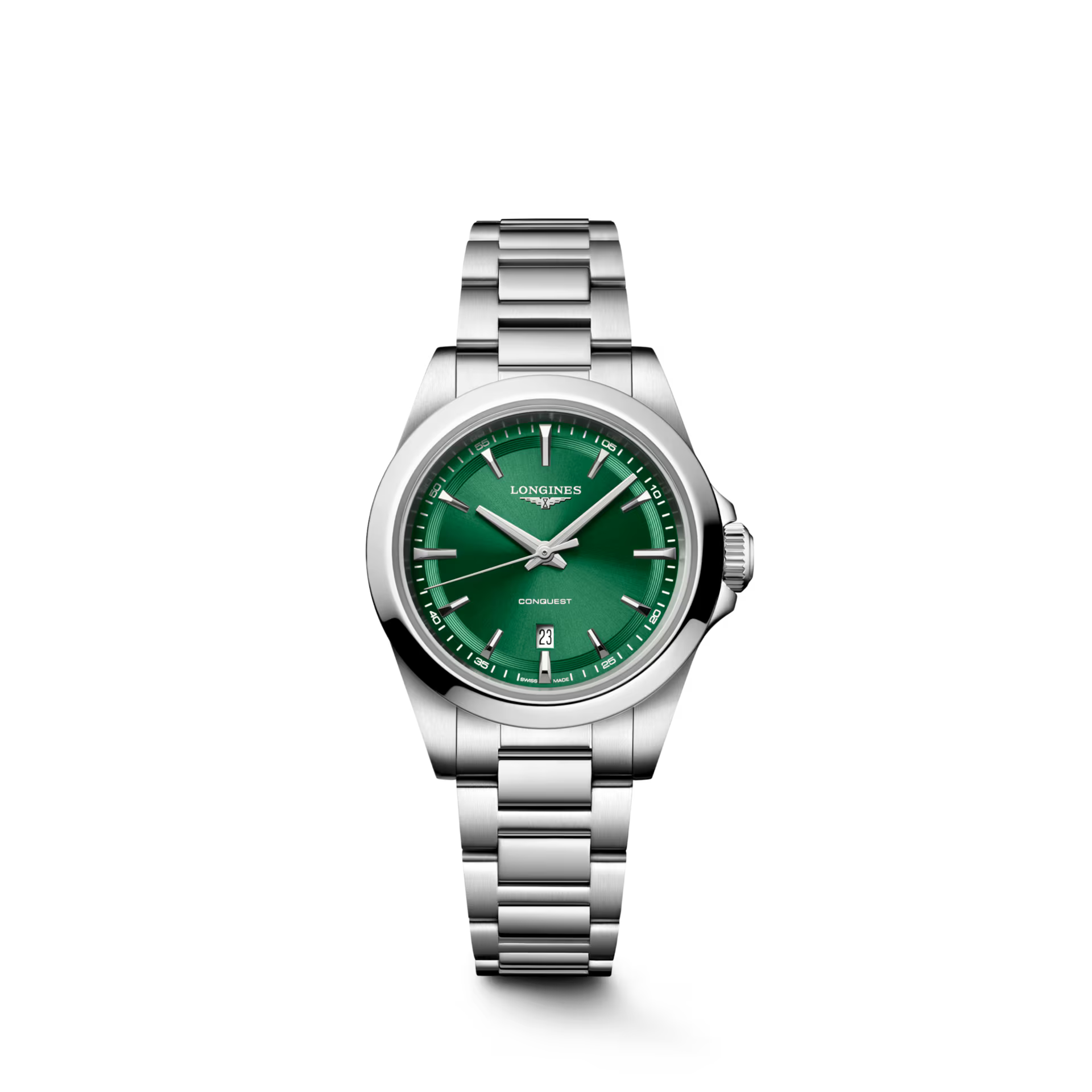 Longines Conquest Sunray Green Dial Women 30mm L33504096