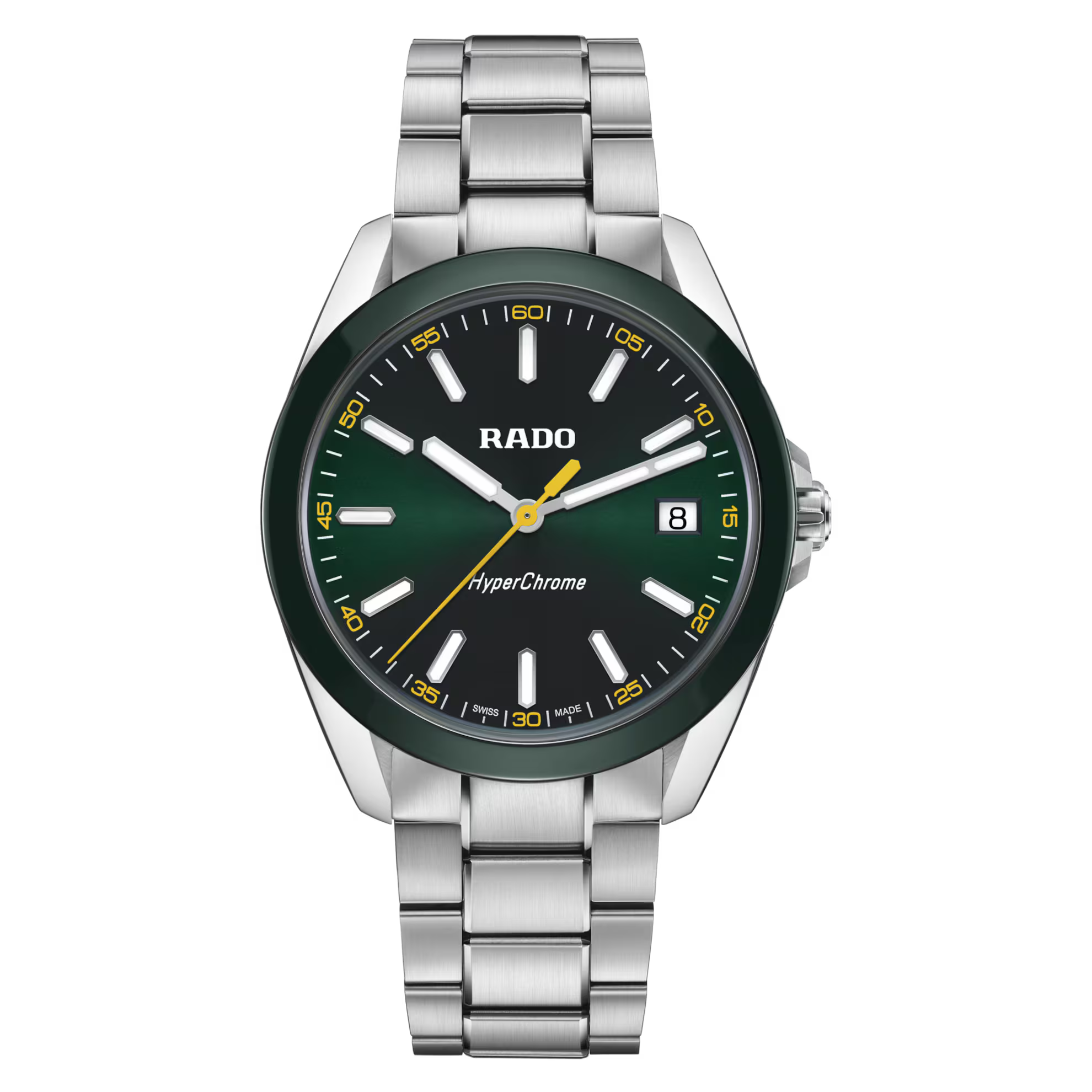 Rado HyperChrome Quartz Green Dial Men's Watch 41.5mm