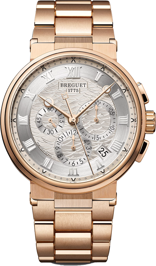 Breguet Marine Chronographe Silver Dial Men 42.3 mm