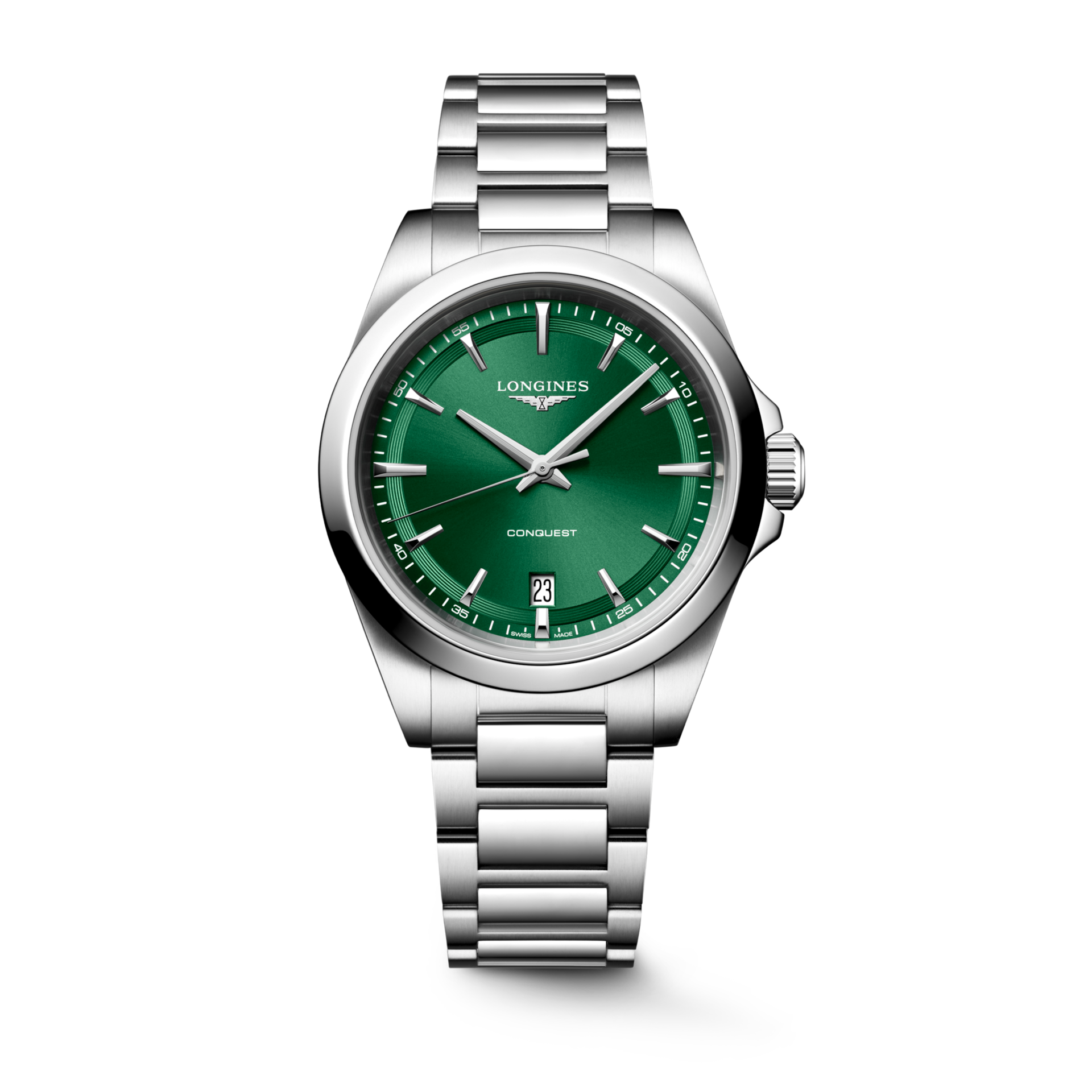 Longines HydroConquest Sunray Green Dial Men 38mm L37504096