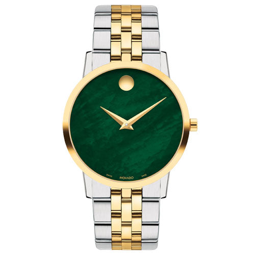 Movado Museum Classic Green Mother Of Pearl Dial Women 33mm
