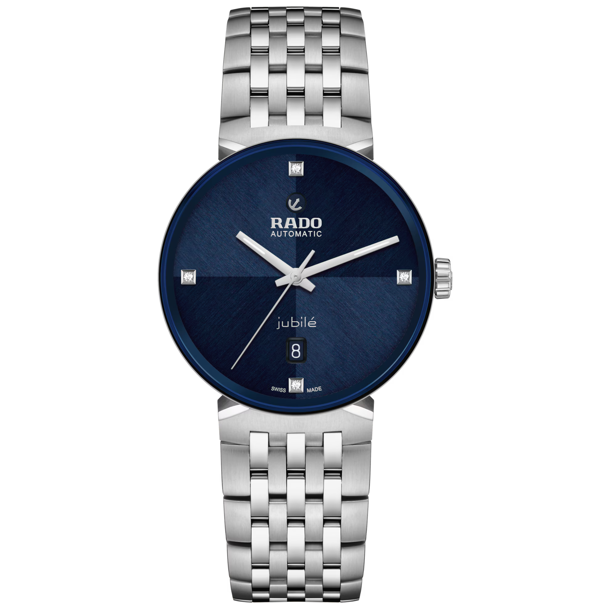 Rado Florence Classic Automatic Diamonds Blue Dial Men's Watch 39mm