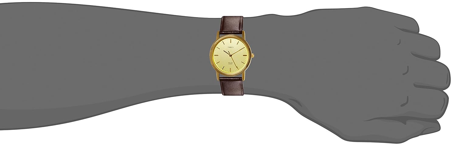 Classics Gold Dial Brown Leather Strap