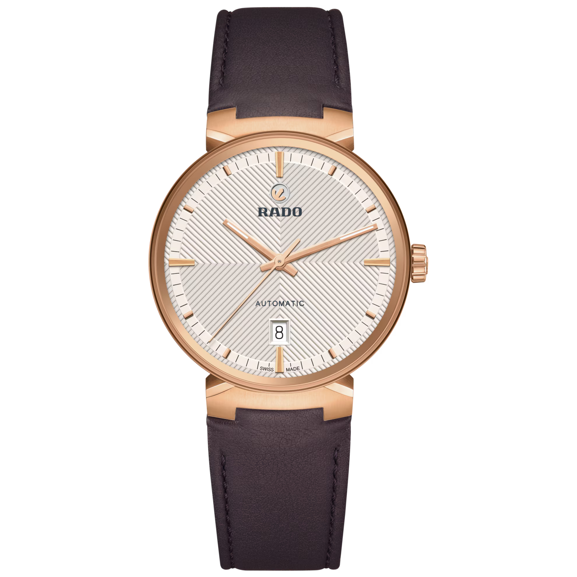 Rado Florence Classic Automatic Silver Dial Leather Men's Watch 39mm