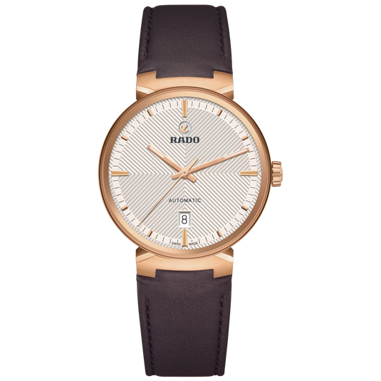 Rado Florence Classic Automatic Silver Dial Leather Men's Watch 39mm