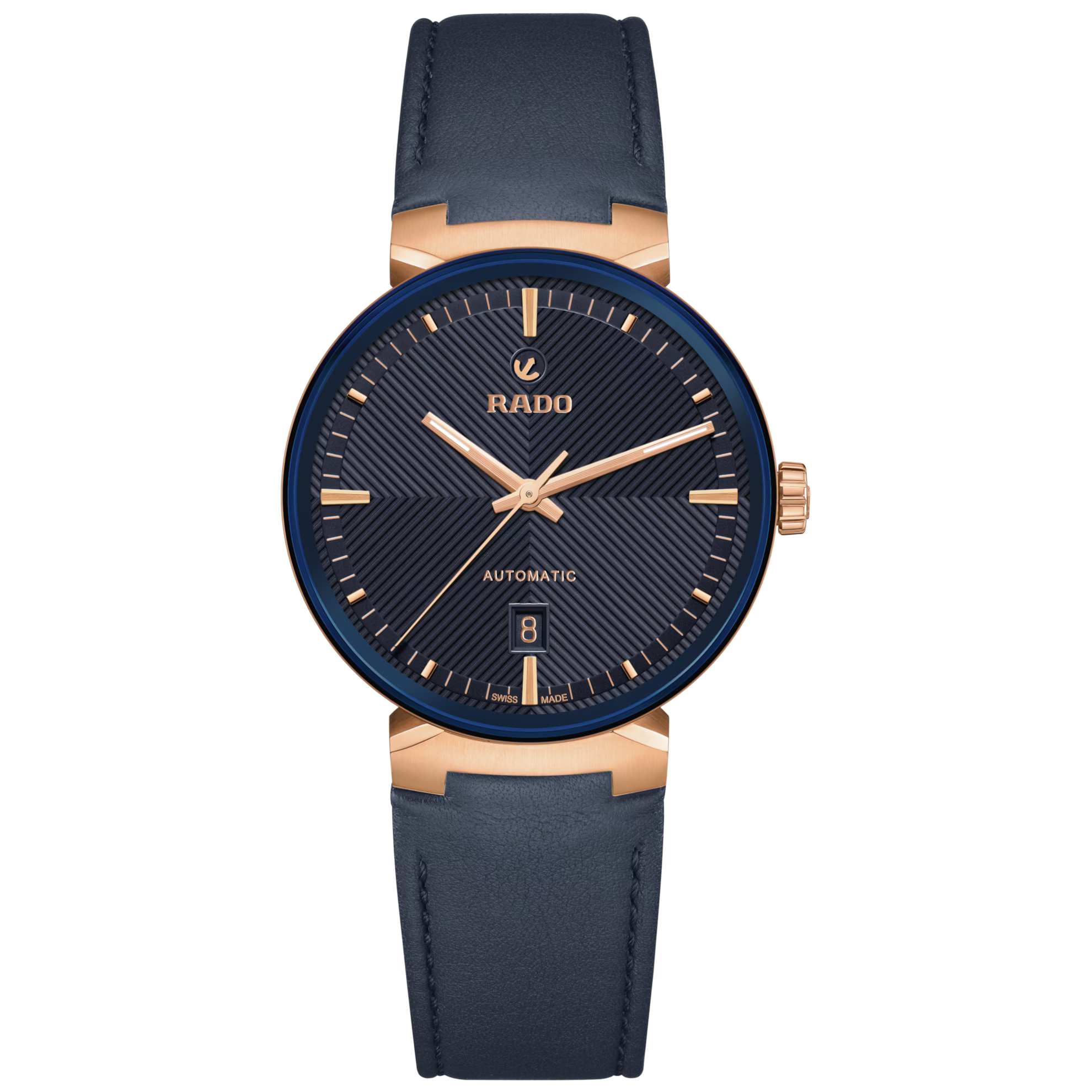 Rado Florence Classic Automatic Blue Dial Leather Men's Watch 39mm