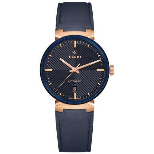 Rado Florence Classic Automatic Blue Dial Leather Men's Watch 39mm