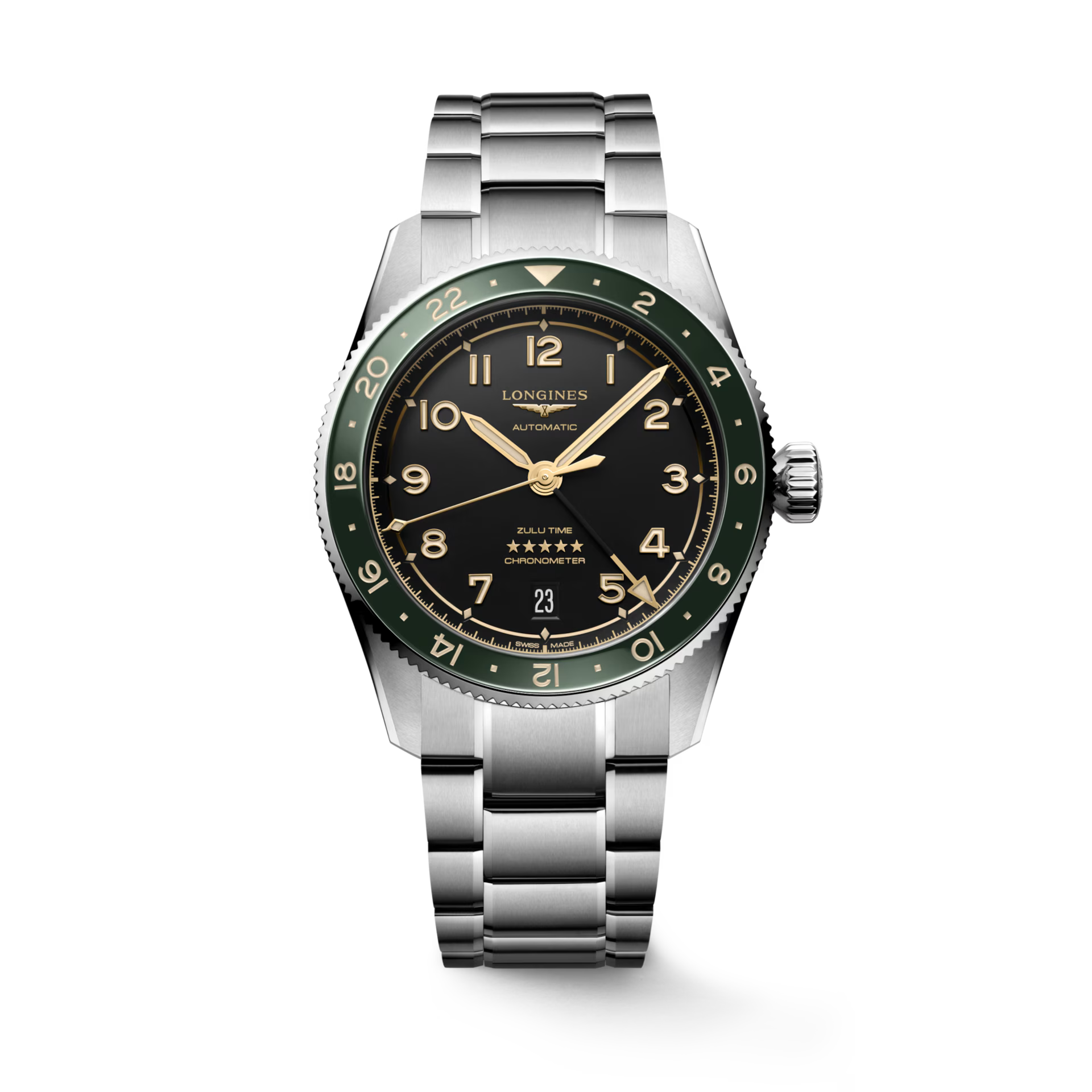 Longines Spirit Zulu Time Anthracite Dial Men 39mm L38024636