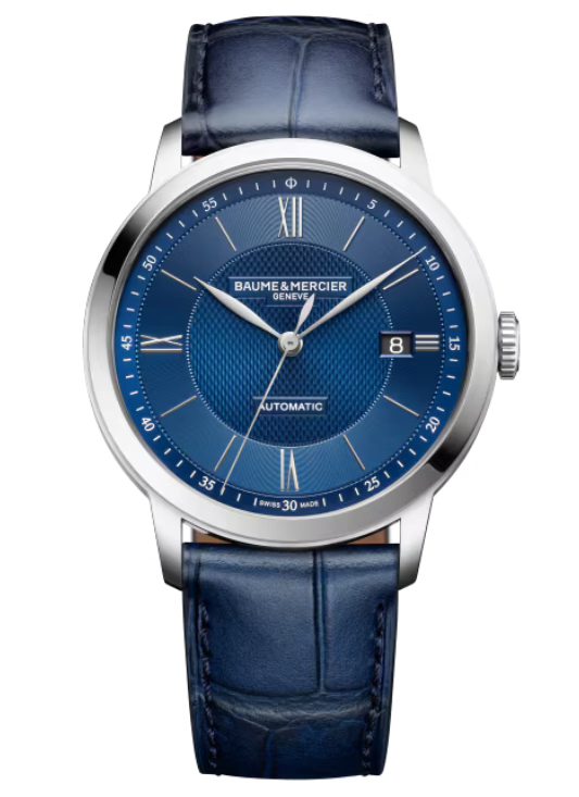 Baume & Mercier Classima Blue, Finition soleil Dial 40mm Men M0A10879