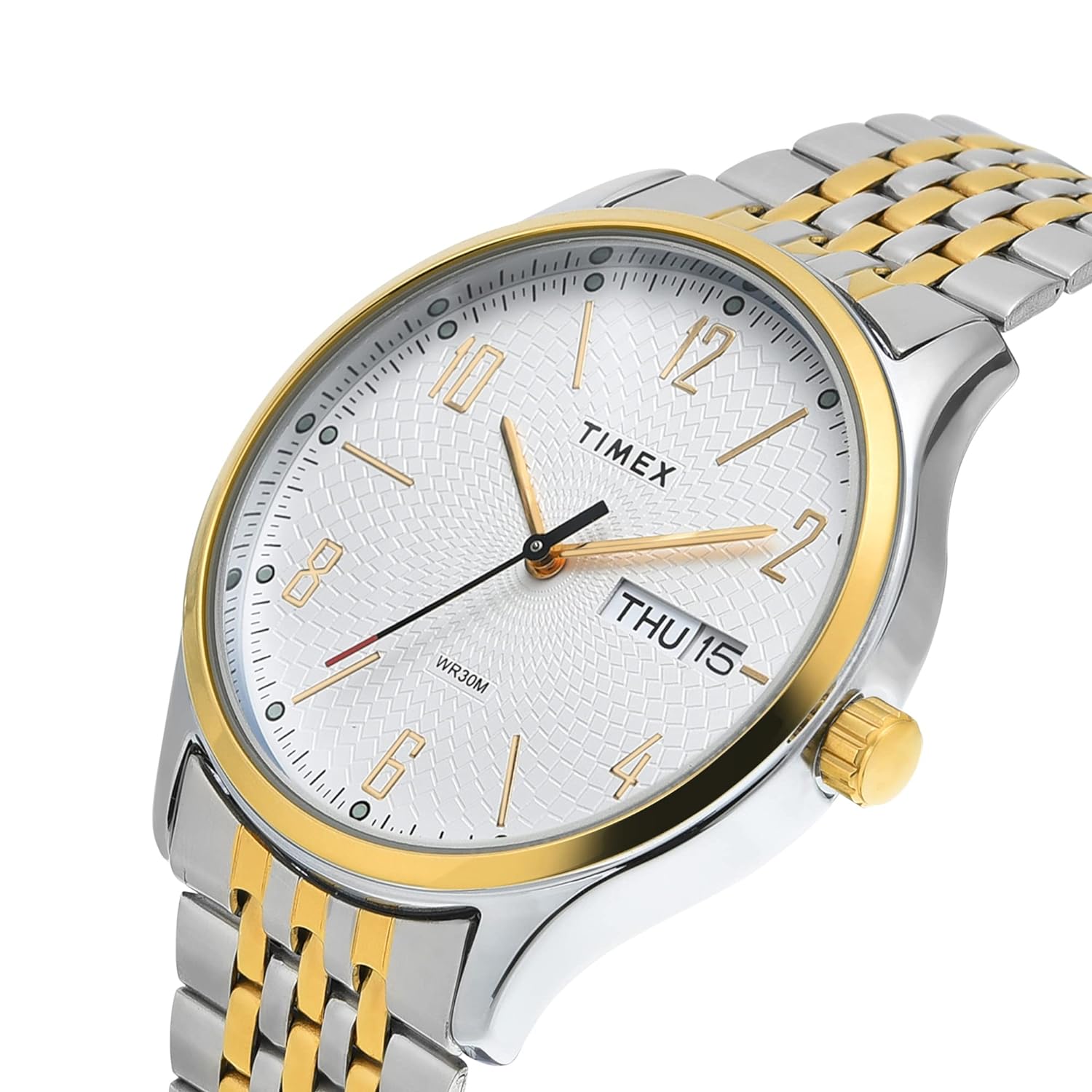 Classics Analog Silver Dial Two-Tone Strap
