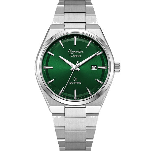 Alexandre Christie Green Dial Men 39mm 8697MDBSSGN