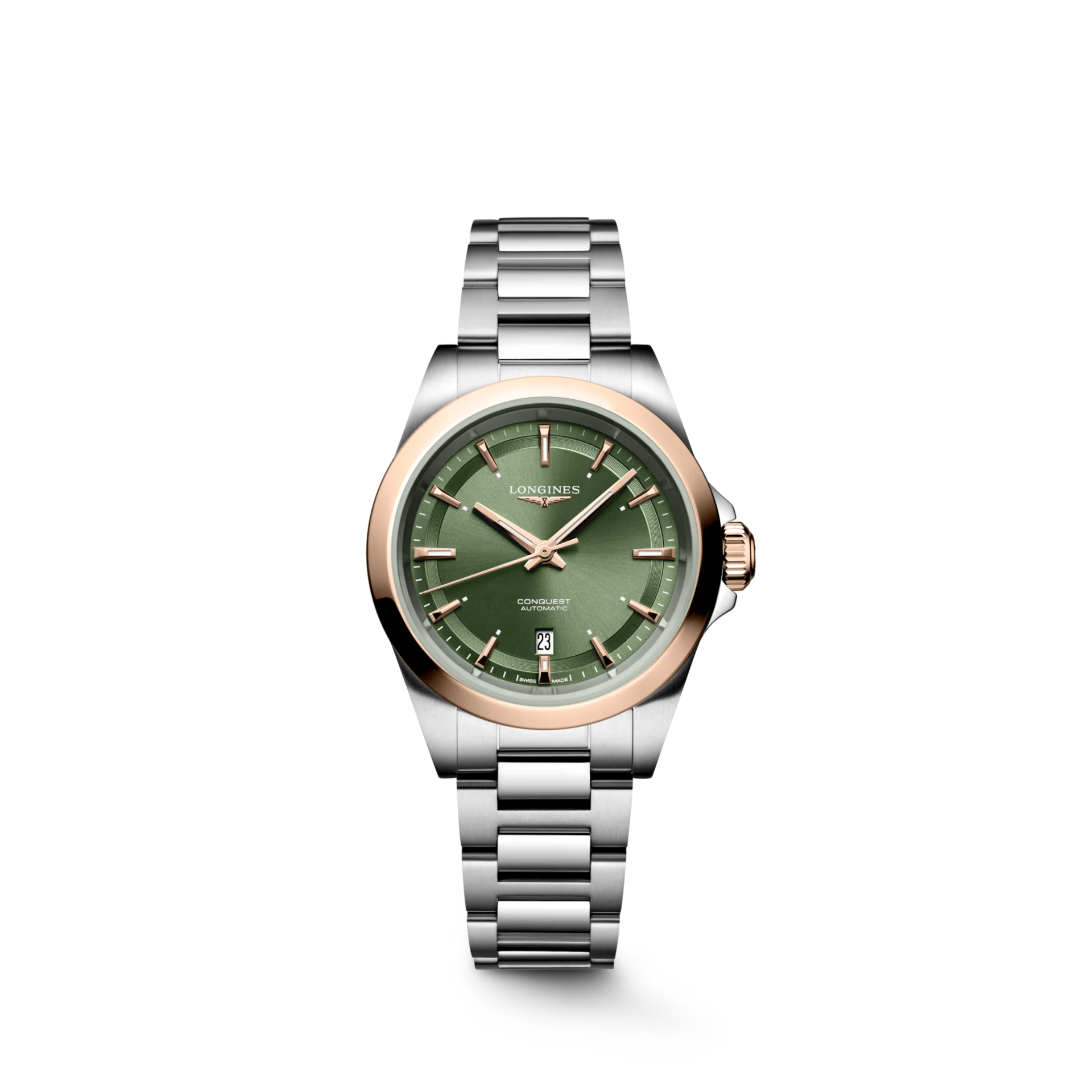 Longines Conquest Sunray Green Dial Women 30mm L33205026