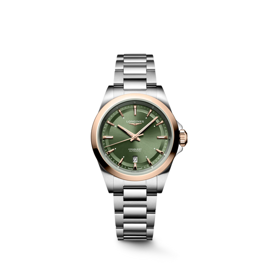 Longines Conquest Sunray Green Dial Women 30mm L33205026