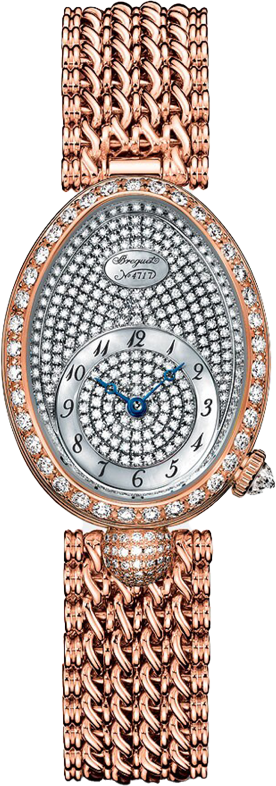 Breguet Reine De Naples 8928 Pave Dial Women 33 mm