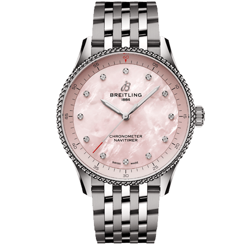 Breitling Navitimer Pink Dial Women 32mm