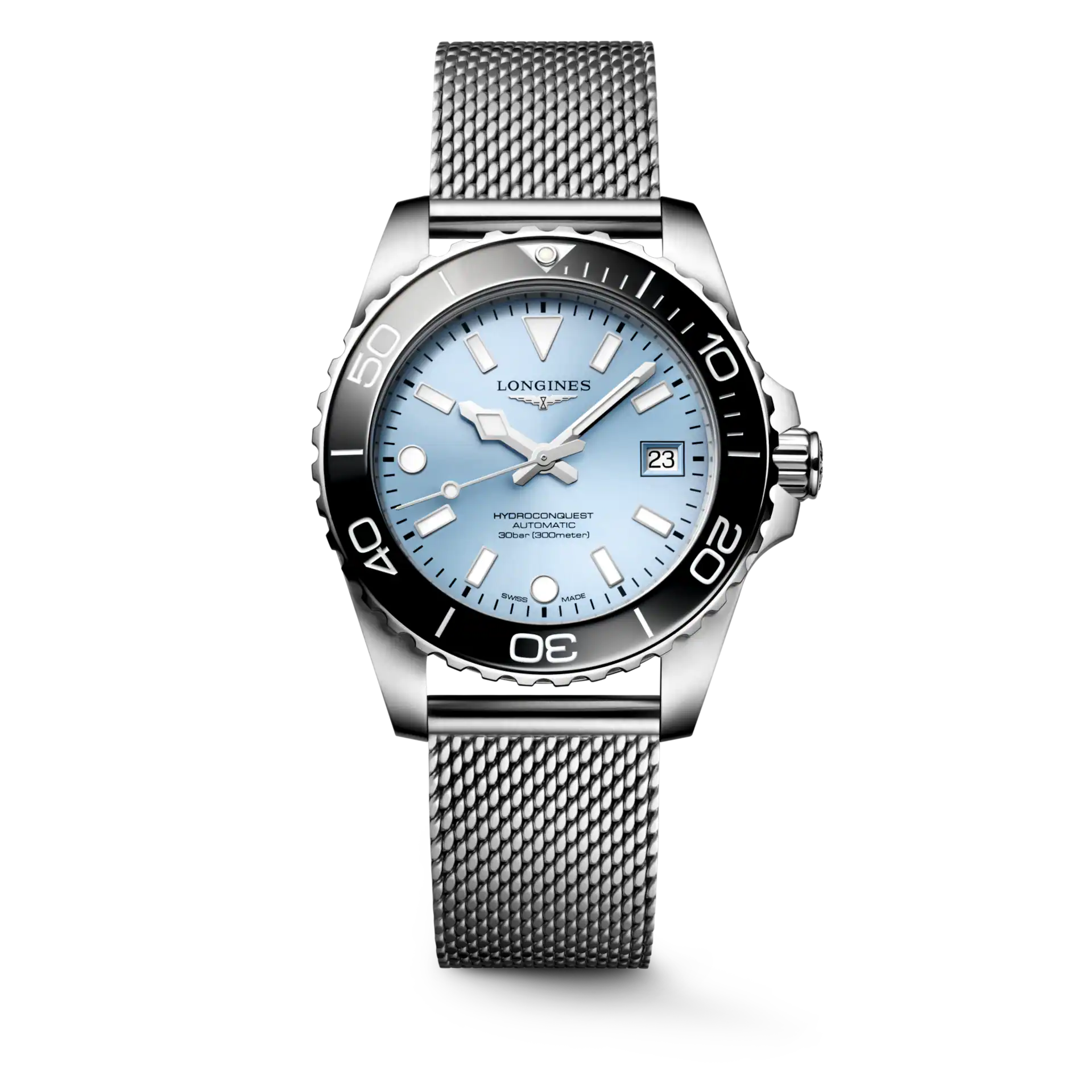 Longines HydroConquest Frosted Blue Sunray Dial Men 39mm L37794996