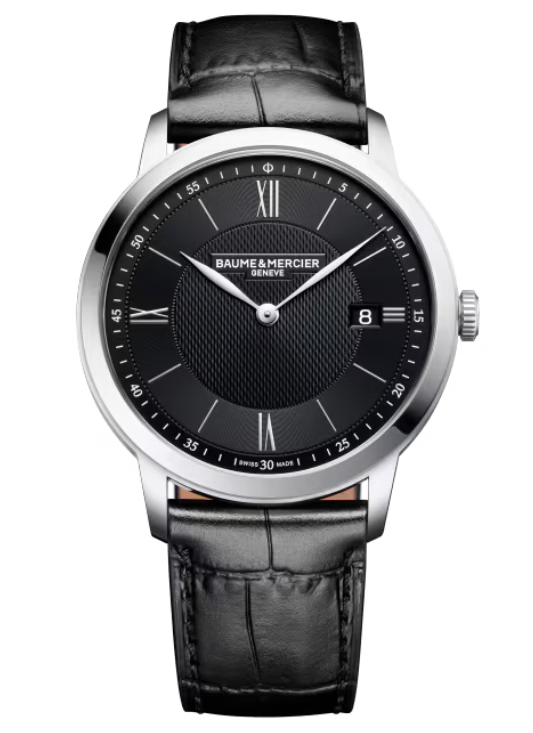 Baume & Mercier Classima Black, Finition soleil Dial 40mm Men M0A10881