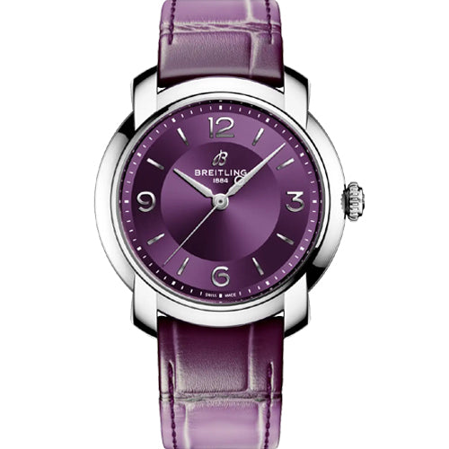 Breitling Lady Premier Automatic 36 Purple Dial Women 36mm A10310121Q1P1