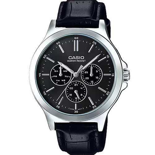 Casio Enticer MTP-V300 series Black Dial Men 41.5mm A1176 MTP-V300L-1A