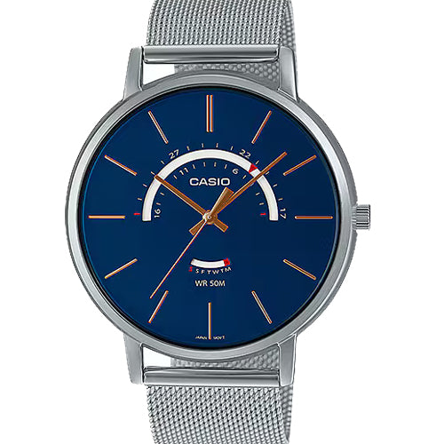 Casio Enticer Blue Dial Men 43mm A1880 MTP-B105M-2AV