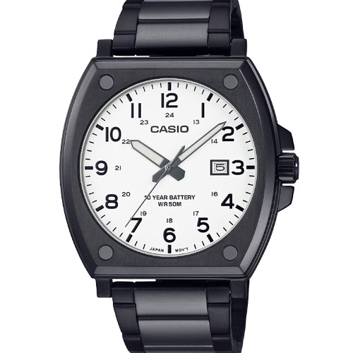 Casio Enticer White Dial Men 43.4mm A2119 MTP-E715D-7AV