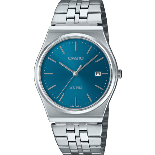 Casio Enticer Standard Blue Dial Men 35mm A2199 MTP-B145D-2A2V