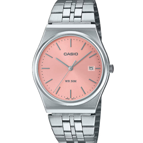 Casio Enticer Standard Pink Dial Men 35mm A2200 MTP-B145D-4AV