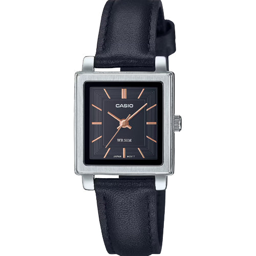 Casio Enticer Standard Black Dial Women 23mm A2234 LTP-E176L-1AV