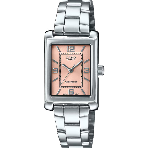 Casio Enticer Standard Pink Dial Women 21mm A2355 LTP-1234DD-4A